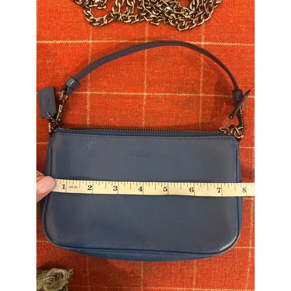 Coach Blue Crossbody or Handheld Purse - Picture 6 of 8